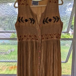 Vintage 90s MPH India Flowy Maxi Dress